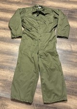 Vintage US Army Work COVERALLS MECHANIC'S COLD WEATHER OVERALL Jumper Medium