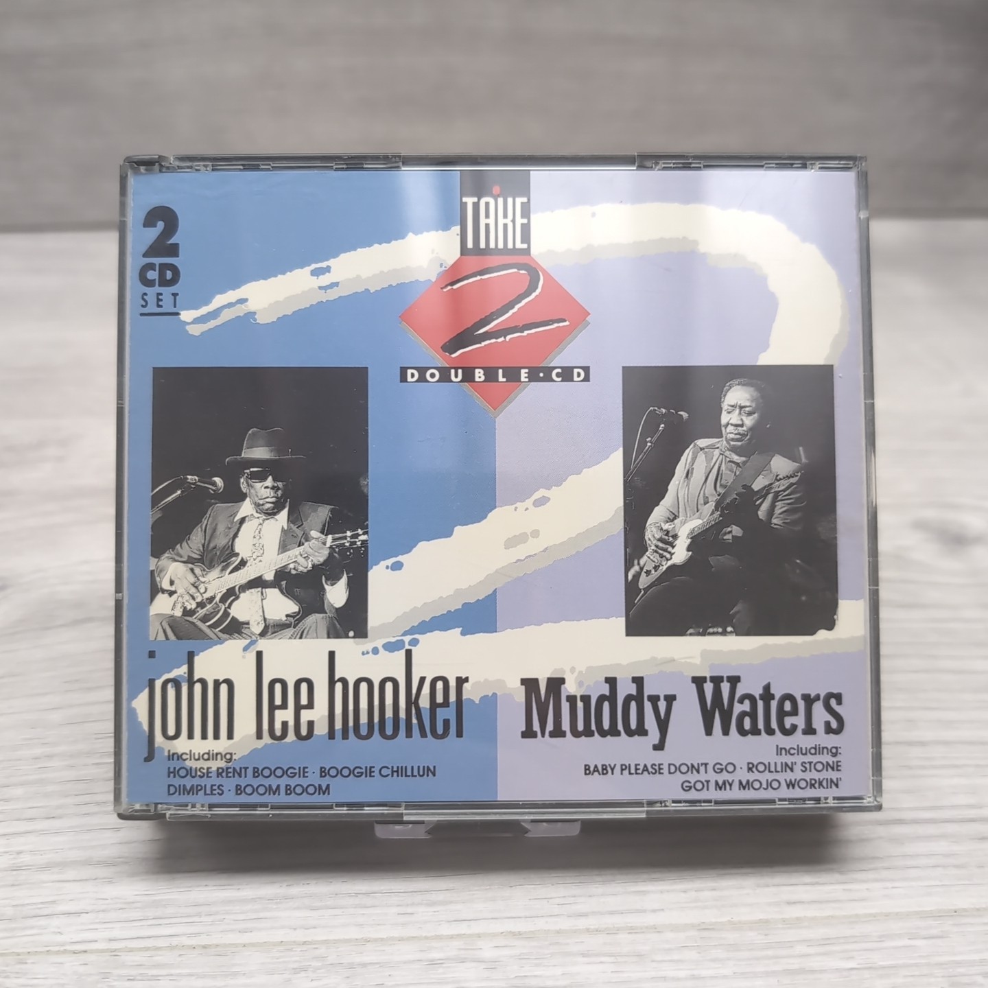 John Lee Hooker - Muddy Waters - 2CD Album Fat Box - 1991 Object Enterprises VGC