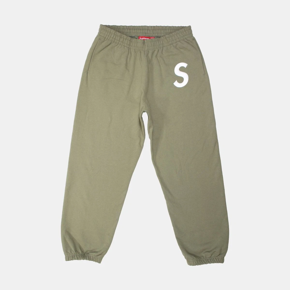 Jogging Supreme S Logo / Taille L / Homme / Vert / Coton
