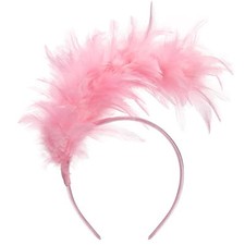 1920s Feather Fascinator Headband for Women Kentucky Derby Headpiece