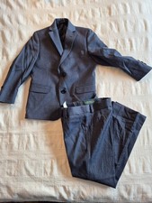 Lauren Ralph Lauren boys size 6 100 wool blue 2 piece suit NWOT