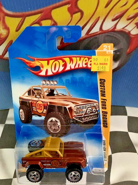 Hot Wheels 2008 FE New Models 21/40 021 1966-1977 Custom Ford Bronco BROWN OR5SP