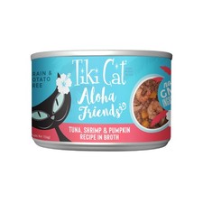 Tiki Cat Aloha Friends Tuna Shrimp Pumpkin Wet Cat Food Grain-Free 5.5oz 8 Cans