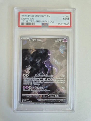PSA 9 Mewtwo SVP EN 052 151 Ultra Premium Collection Promo Pokemon Card MINT