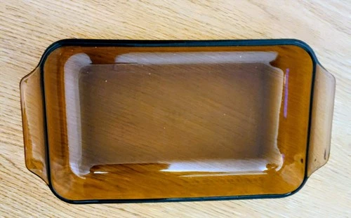 Vintage  Anchor Hocking 432 Fire King  Casserole Dish Amber Brown 1 1/2 Qt USA