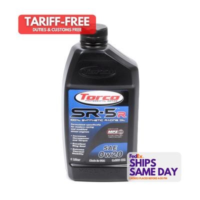 Torco A150020CE, One Sr-5R Synthetic Racing Oil 0W20 1-Liter Bottle Performance