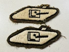 2 WW2 Genuine Army Tank Corps British Military Crewman Cloth Patch Arm Badges