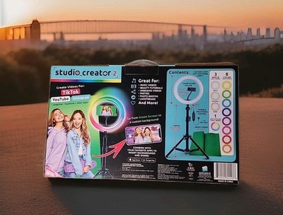 Studio Creator 2 Video Maker Kit - Tripod, Green Screen & More - Brand New!