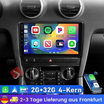 DAB+Für Audi A3 S3 RS3 8P 8V Carplay Autoradio Android 13 GPS Navi RDS BT Bose