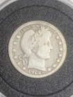 KEY DATE 1914-S San Francisco Barber Silver Quarter 25C ONLY 264K Minted