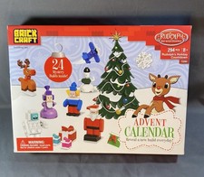 Brick Craft Rudolph Red-Nosed Reindeer Advent Calendar Countdown Building Set