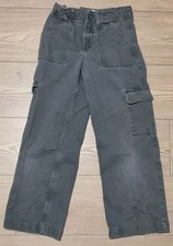 Abercrombie Kids Pants Size 11/12 Short Gray Cargo Elastic Waist