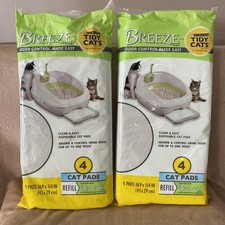 2 Purina Tidy Cats Breeze Cat Pads Refill Pack 4 Count Spring Clean NEW Sealed