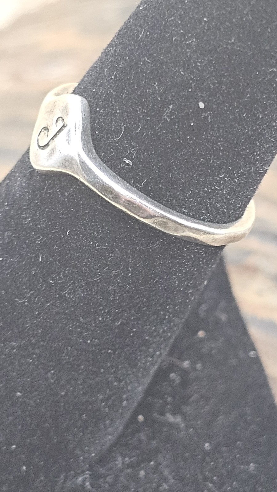 James Avery Script Initial Letter "J" Ring Sterli… - image 3