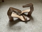New Adrienne Vittadini Open Toe Ankle Strap W/ Rhinestones Block Heel Sz 9.5 — photo 4