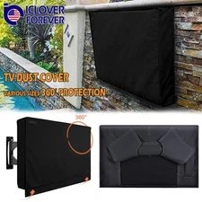 30"-65" TV Cover Outdoor Patio Flat LCD Screen Weatherproof Television Protector