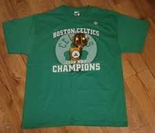Boston Celtics 2008 NBA Champions Locker Room T-Shirt Men's Size-XL New