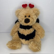 Russ Berrie Breezy Teddy Bear Bumble Bee Stuffed Plush 14"