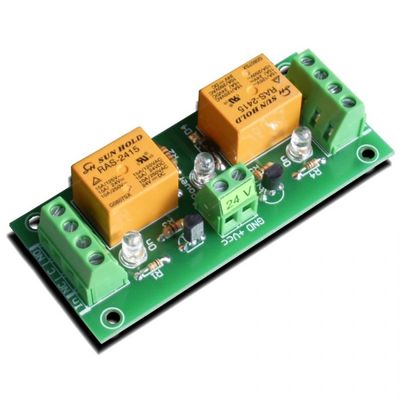 Two Relay (220V / 10A) Board Ready for your ARM, AVR, PIC Project - 24V