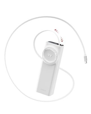 iWALK Reel Power Bank 20000mAh 65W Portable Charger, Built-in 2.3ft Retractab...