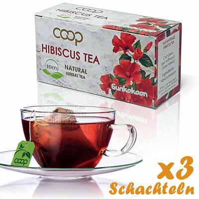 Hibiscus Herbal tea COOP100 % natural- 3 Sets