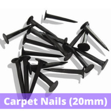 CARPET / UPHOLSTERY TACKS NAILS PINS 20MM PACK OF 25, 50, 100, 150, 200 FINE CUT