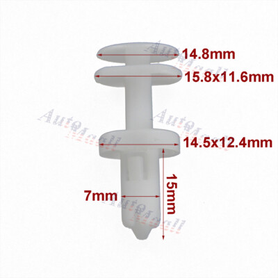 100 PZ Clip per rivestimento porta auto 856543 71728806 con guarnizione in gomma per foro da 9mm, clip di fissaggio per rivestimento porta, clip per porta, clip per paraurti per CITROEN-JUMPER, per