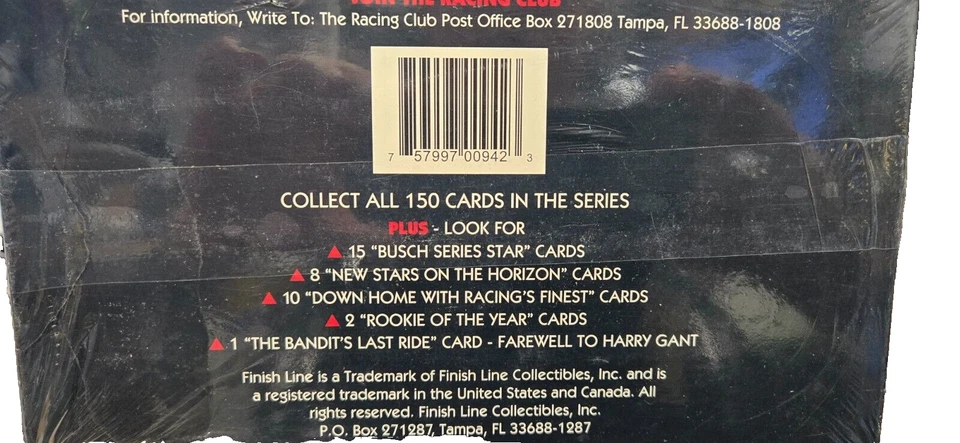 1994 FINISH LINE RACING CARDS NEW SEALED BOX - Image 2 of 2
