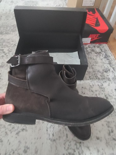 mens boots Chocolate leather/suede 41 