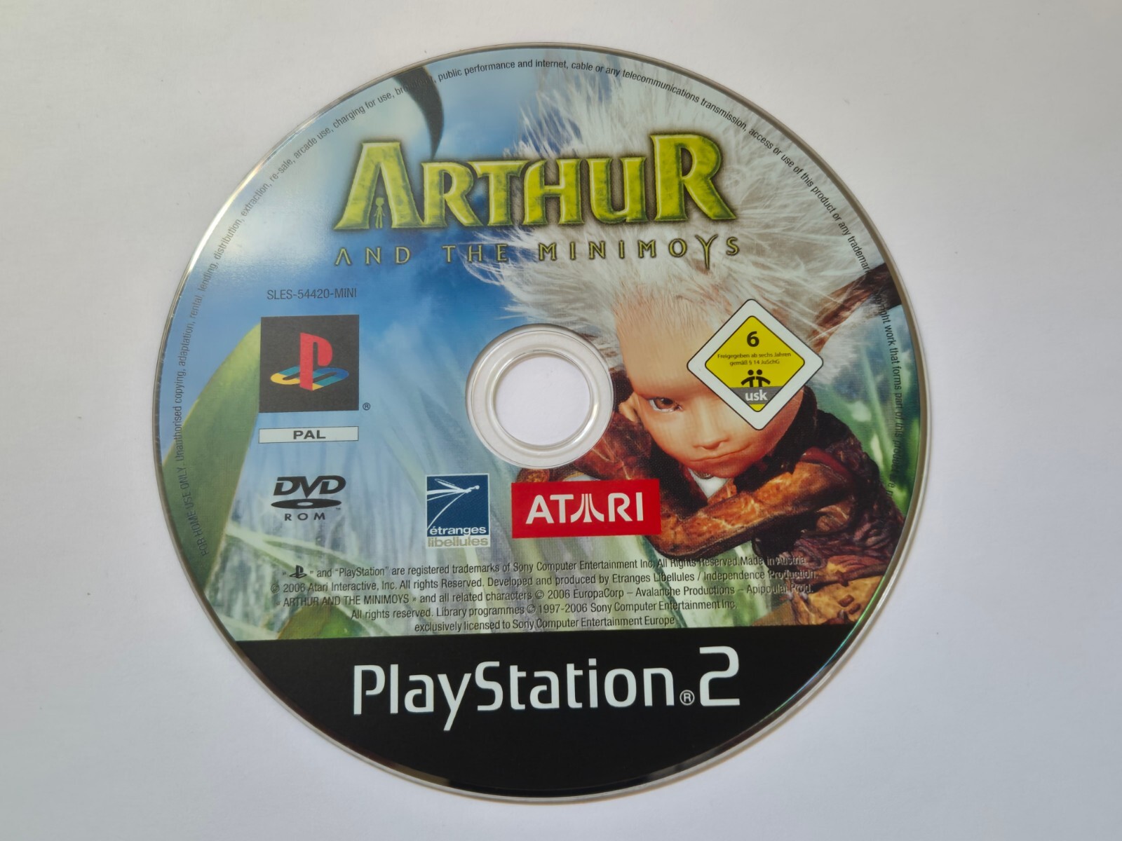 Jeu Sony PlayStation 2 Arthur et les Minimoys PS2 CD Seul PAL Testé