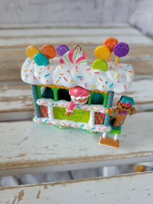 American greetings lollipop trolley gingerbread ornament 2001 Xmas holiday decor