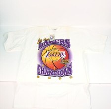 Vintage 2000 LOS ANGELES LAKERS NBA Finals Champions Kobe Shaq T-Shirt XL NWT
