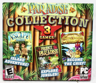 Paradise Collection: 3 Games (PC, 2010) - New Sealed