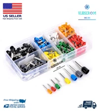 400pcs Wire Copper Crimp Connector Insulated Cord Pin End Terminal AWG 22 -10 BE