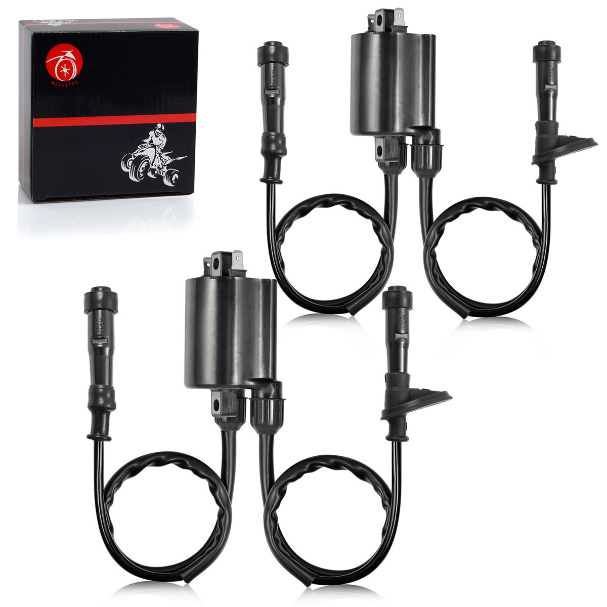 セット さ Set of 2 Ignition Coils + Caps For Shadow Spirit 750 VT750DC