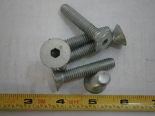 Machine Screws 3/8-16 x 2 Flat Socket Cap Alloy Steel Zinc Plated Lot of 10#3462