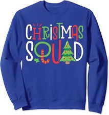 Christmas Squad Xmas Tree Family Matching Pajamas Unisex Crewneck Sweatshirt