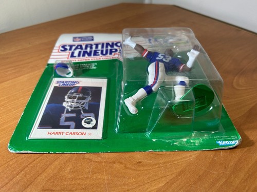 Kenner Harry Carson New York Giants 1988 Starting Lineup SLU in confezione - Raro! - Foto 6 di 16