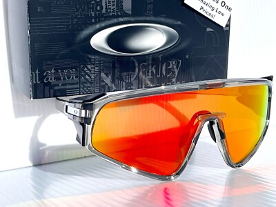 NEW Oakley LATCH PANEL Grey Ink w PRIZM Ruby Lens Sunglass 9404-04