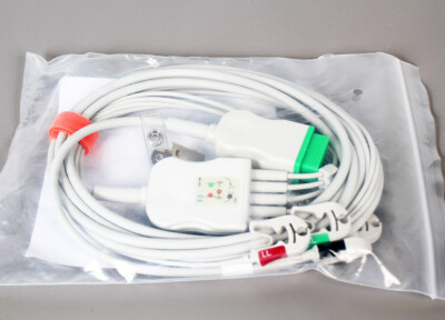 GE Healthcare Marquette One Piece ECG Cable - 11-Pin, 5-Lead, Grabber End, AHA