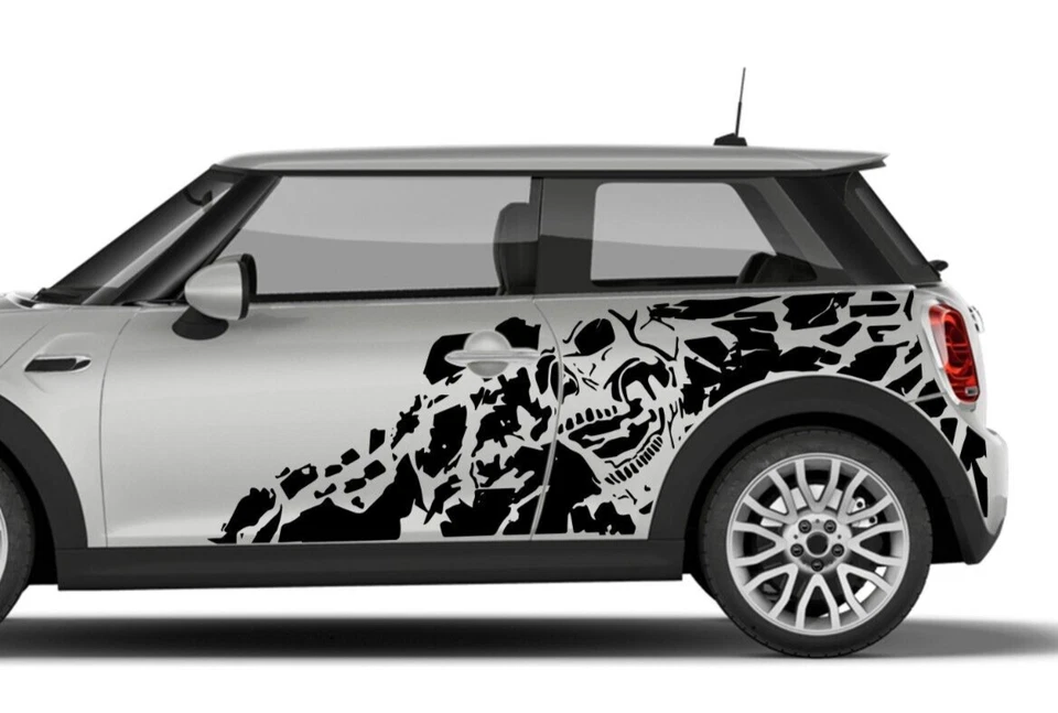 Calcomanías Pesadilla Pegatina Vinilo Esqueleto Gráfico Kit para Mini Cooper 2014-Presente Foto 2 de 4