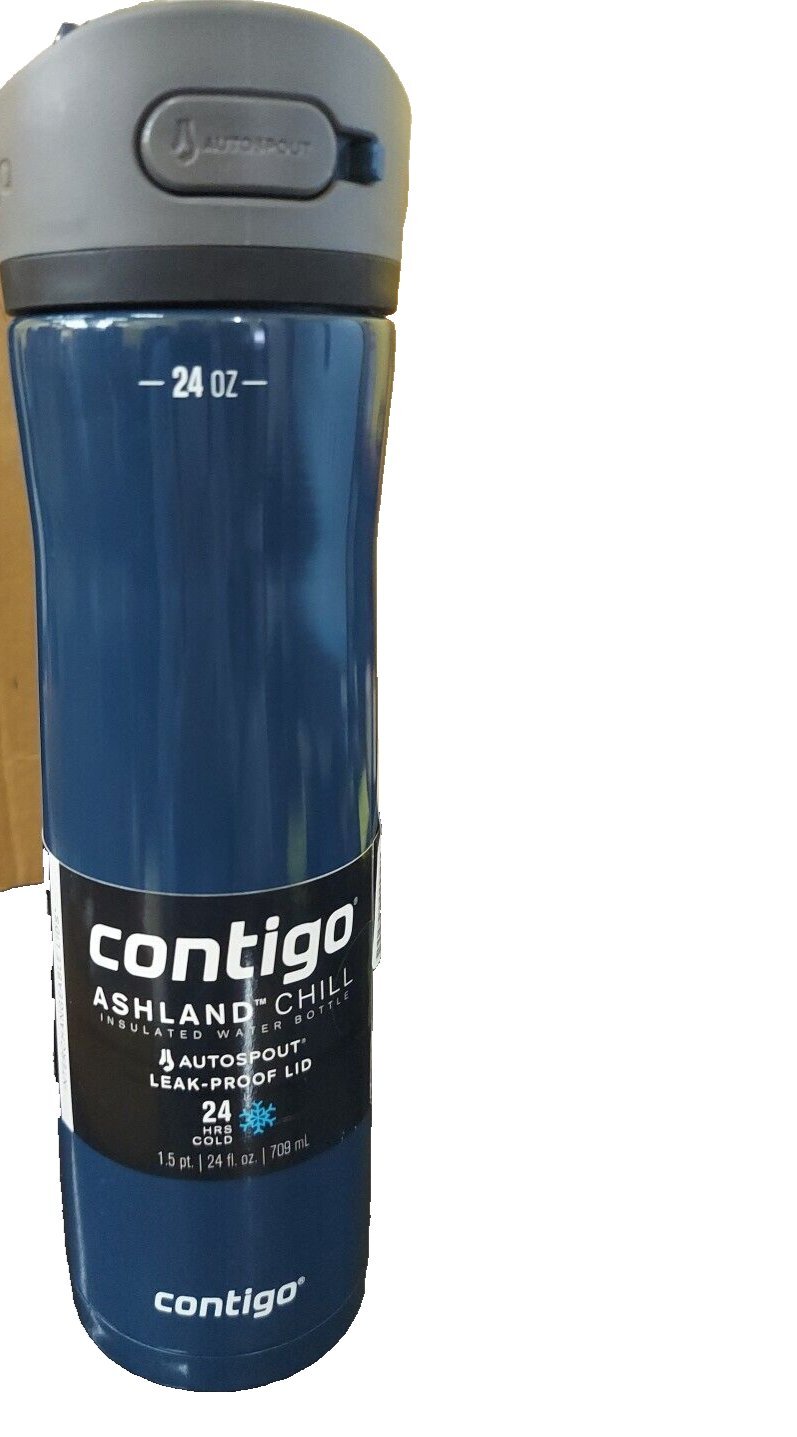 Contigo AUTOSPOUT Water Bottle, 24oz, Blue Corn