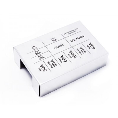 Stainless steel fuse box lid cover Mazda MX-5 mk2.5 1.6 1.8 s/s MX5 Jass