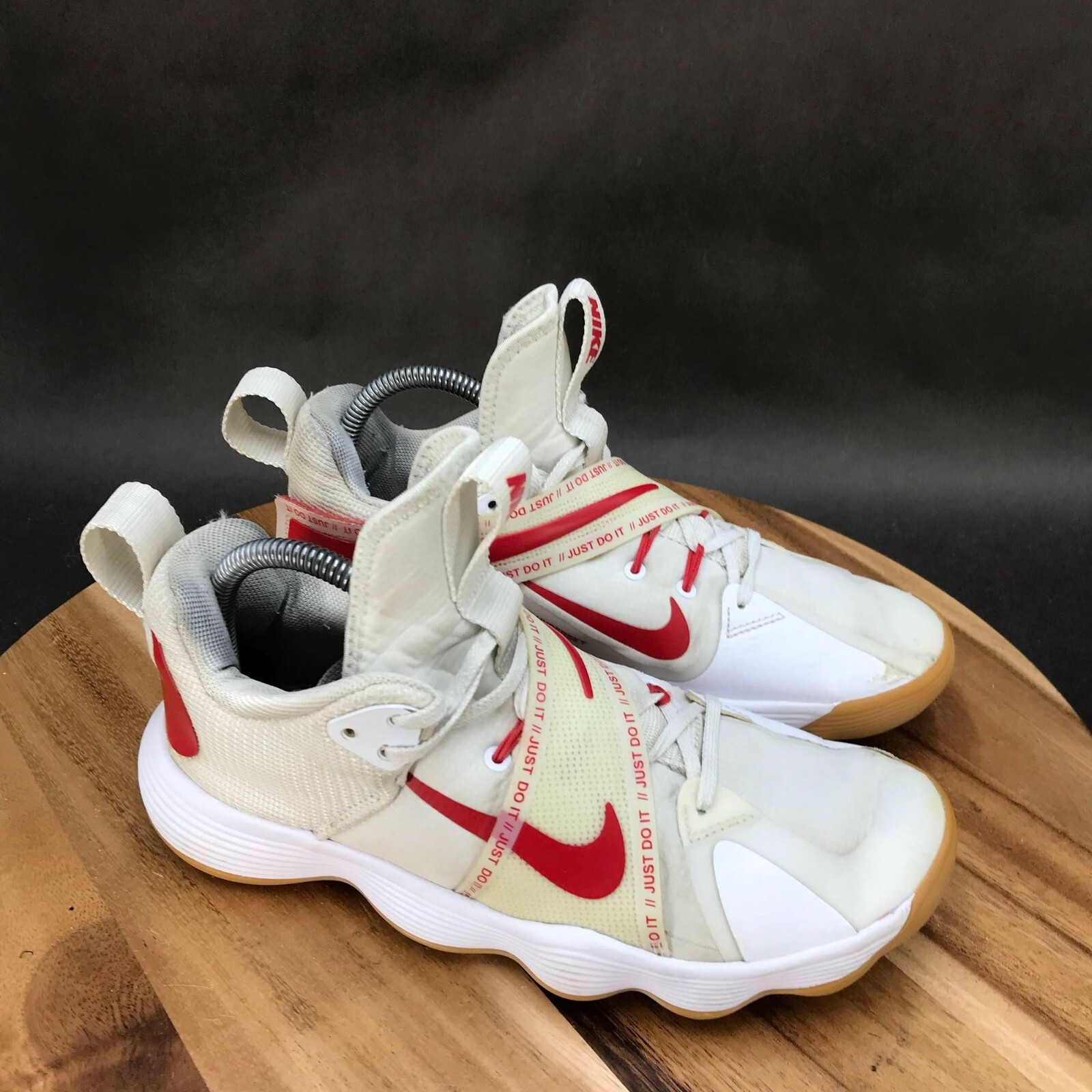 Nike React Hyperset SE White Red Volleyball Shoes Lac… Gem