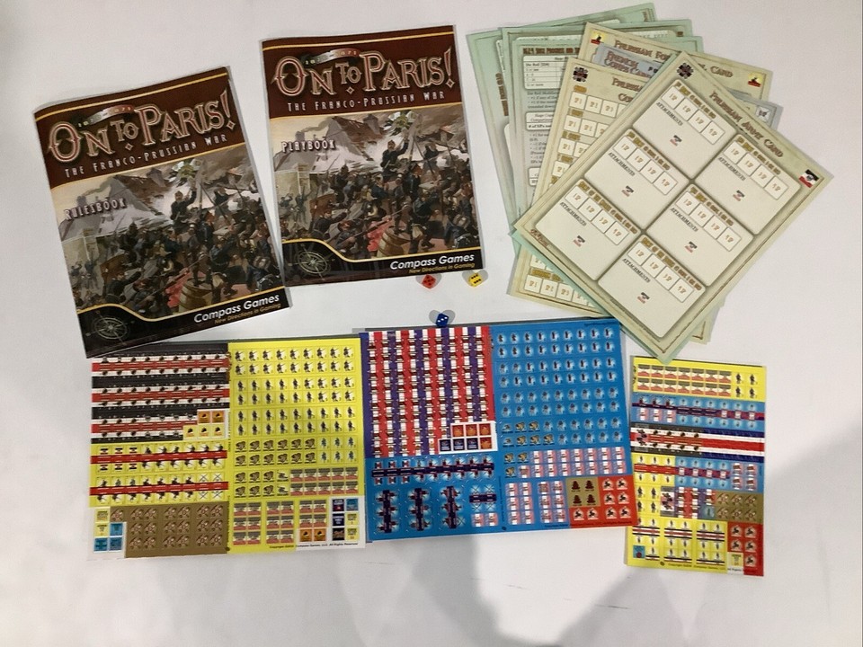 Compass Wargame On to Paris! The FrancoPrussian War Unpunched eBay