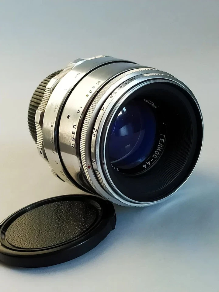 Helios 44 Photo Lens 8 blades 2/58 mm mount M42 Silver - Image 3 of 4