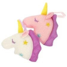 2 Pcs Unicorn Bath Bathing Sponge African Net Scrubber Bathtub Shower Brush