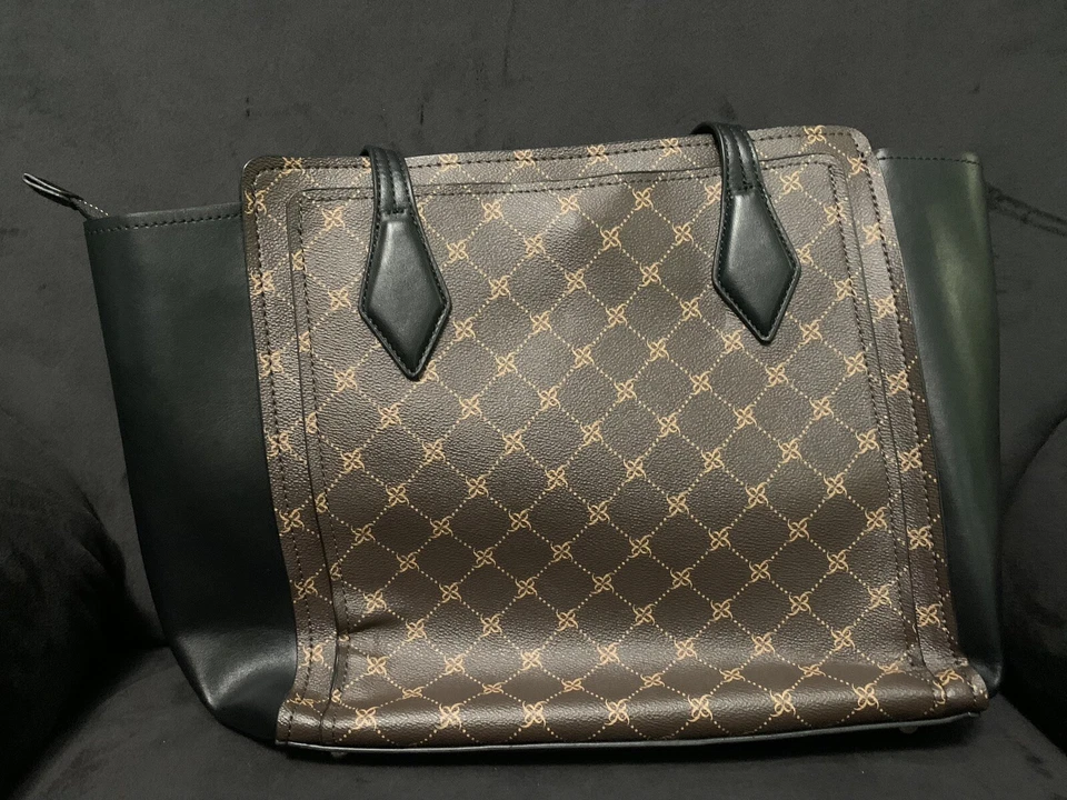 Bolso Cartera Bolso de Mano Nine West Marrón y Negro Brooklyn Jet Set Foto 2 de 4