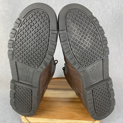 Red Wing Worx Zinc Chukka Boots Mens Size 14 Brown Steel Toe Slip