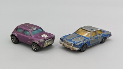 Corgi Juniors Wizz Wheels 1300 Mini Cooper Purple & Blue Diecast 1:64 Car Lot